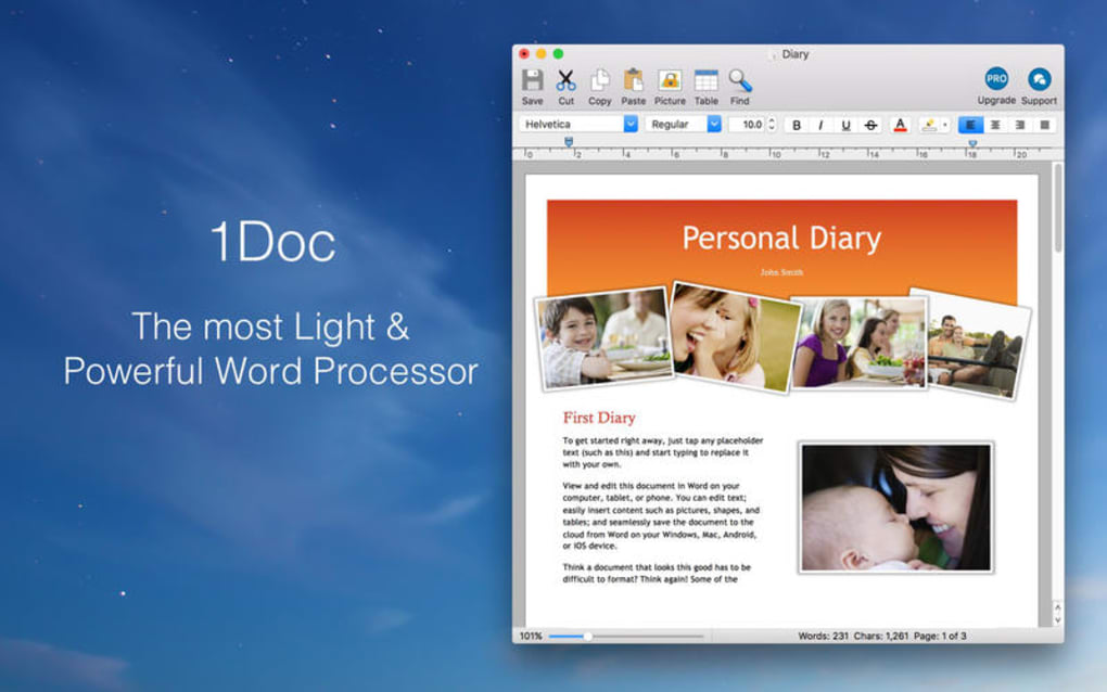 simple word processor for mac